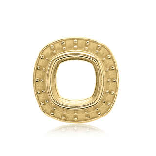 Cushion Halo Pendant Slider in 14K Gold (5.00 x 5.00 mm - 11.00 x 11.00 mm)