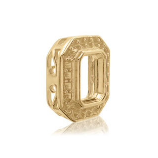 Emerald Halo Pendant Slider in 14K Gold (6.00 x 4.00 mm - 12.00 x 10.00 mm)