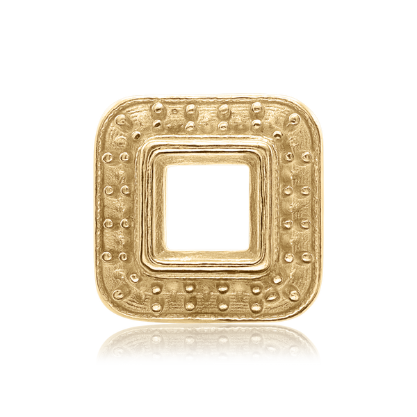 Square Halo Slide Pendant in 14K Gold (4.00 mm - 10.00 mm)