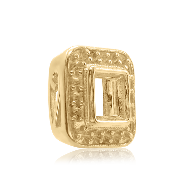 Square Halo Slide Pendant in 14K Gold (4.00 mm - 10.00 mm)