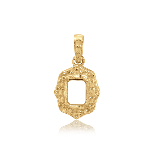 Emerald Cluster Pendant in 14K Gold (6.00 x 4.00 mm - 11.00 x 9.00 mm)