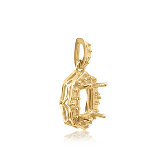 Emerald Cluster Pendant in 14K Gold (6.00 x 4.00 mm - 11.00 x 9.00 mm)