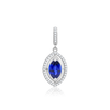 Marquise Cluster Pendant in Sterling Silver (6.00 x 3.00 mm - 12.00 x 6.00 mm)