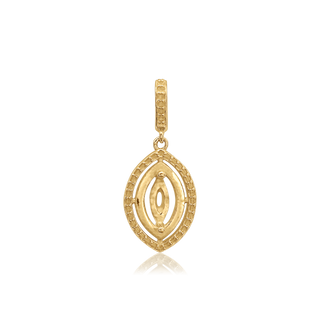 Marquise Cluster Pendant in 14K Gold (6.00 x 3.00 mm - 12.00 x 6.00 mm)
