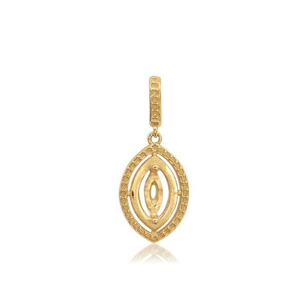 Marquise Cluster Pendant in 14K Gold (6.00 x 3.00 mm - 12.00 x 6.00 mm)