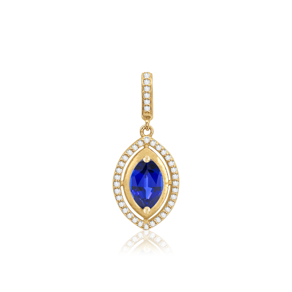 Marquise Cluster Pendant in 14K Gold (6.00 x 3.00 mm - 12.00 x 6.00 mm)