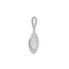 Marquise Cluster Pendant in Sterling Silver (6.00 x 3.00 mm - 12.00 x 6.00 mm)