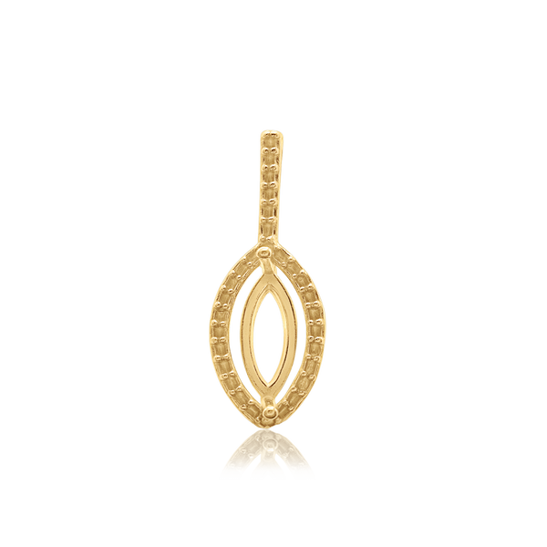 Marquise Cluster Pendant in 14K Gold (8.00 x 4.00 mm - 12.00 x 6.00 mm)
