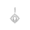 Oval Cluster Pendant in Sterling Silver (6.00 x 4.00 mm - 11.00 x 9.00 mm)