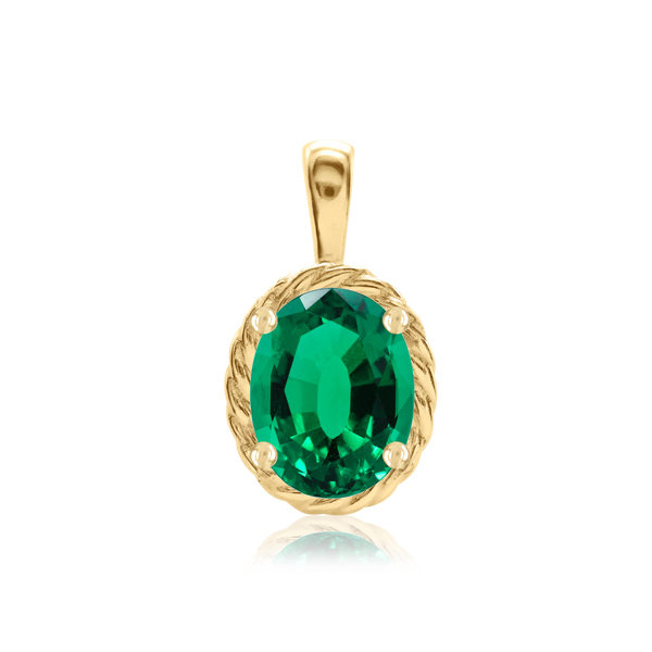 Oval Fancy Pendant in 14K Gold (6.00 x 4.00 mm - 12.00 x 10.00 mm)