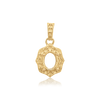 Oval Cluster Pendant in 14K Gold (6.00 x 4.00 mm - 11.00 x 9.00 mm)