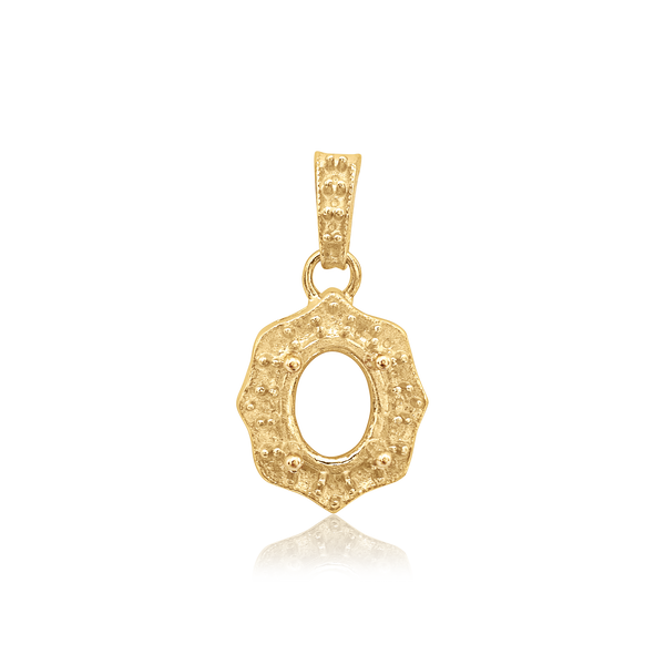 Oval Cluster Pendant in 14K Gold (6.00 x 4.00 mm - 11.00 x 9.00 mm)