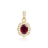 Oval Cluster Pendant in 14K Gold (6.00 x 4.00 mm - 11.00 x 9.00 mm)