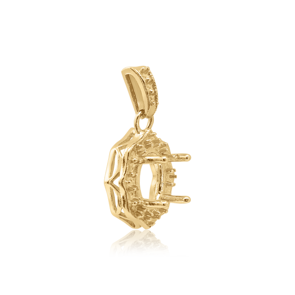 Oval Cluster Pendant in 14K Gold (6.00 x 4.00 mm - 11.00 x 9.00 mm)