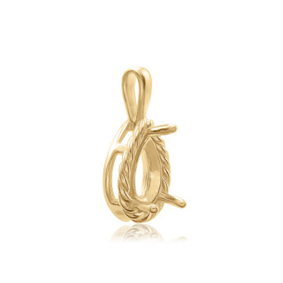 Pear Shape Fancy Pendant in 14K Gold (6.00 x 4.00 mm - 12.00 x 8.00 mm)