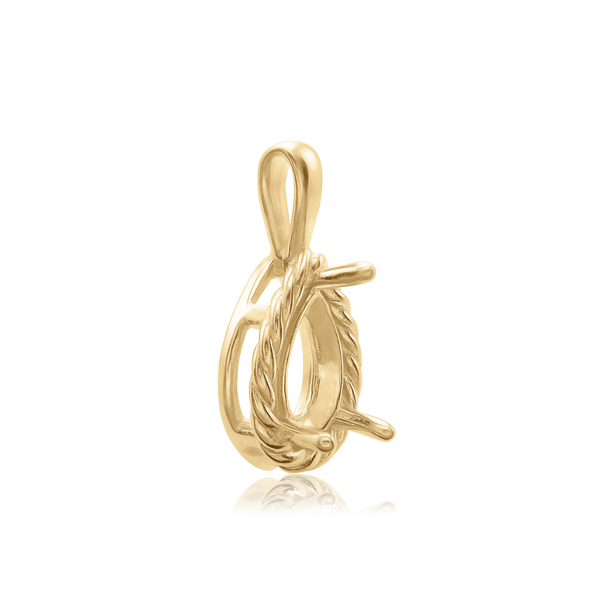 Pear Shape Fancy Pendant in 14K Gold (6.00 x 4.00 mm - 12.00 x 8.00 mm)