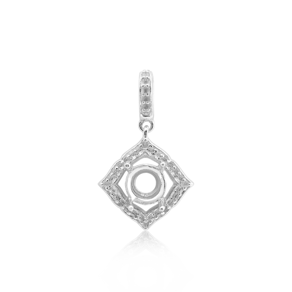 Round Pendant in Sterling Silver (5.20 mm - 8.00 mm)