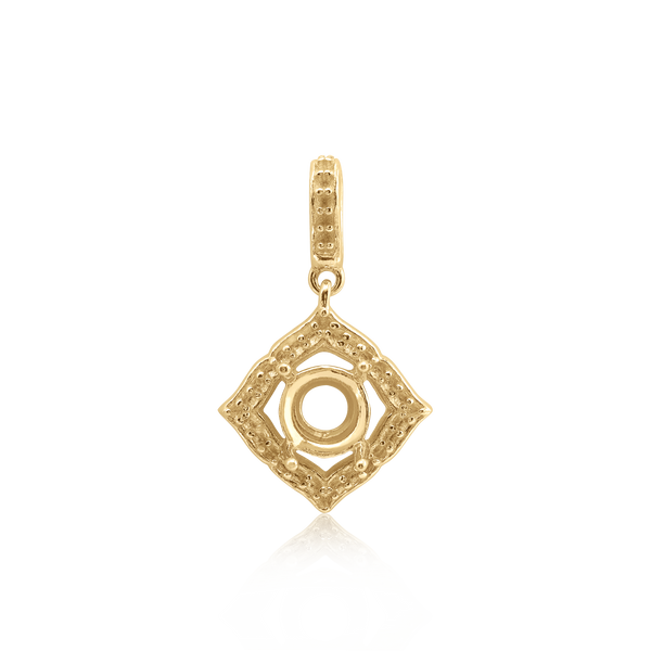 Round Pendant in 14K Gold (5.20 mm - 8.00 mm)