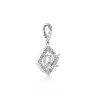 Round Pendant in Sterling Silver (5.20 mm - 8.00 mm)