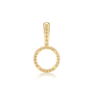 Round Four Prong Halo Pendant in 14K Gold (4.50 mm - 8.00 mm)