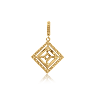 Square Cluster Fancy Pendant in 14K Gold (4.00 mm - 10.00 mm)