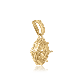 Square Cluster Pendant in 14K Gold (4.00 mm - 10.00 mm)