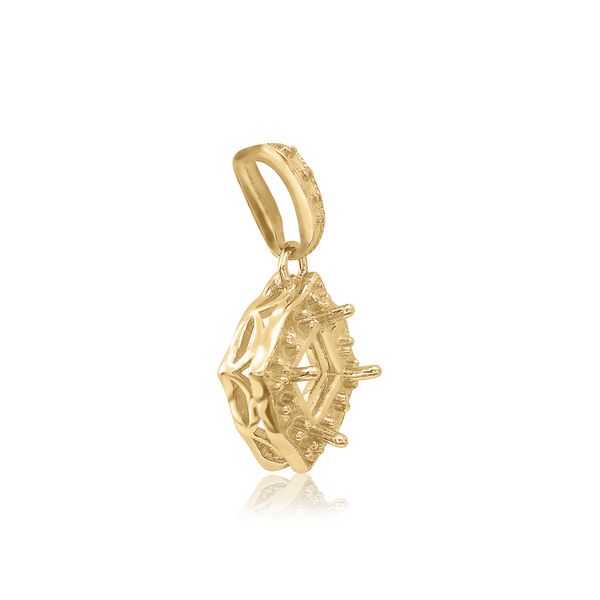 Square Cluster Pendant in 14K Gold (4.00 mm - 10.00 mm)