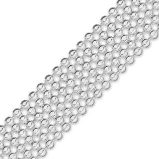 Bulk / Spooled Multi-Row Bead Chain in Sterling Silver (6.00 mm - 9.00 mm)