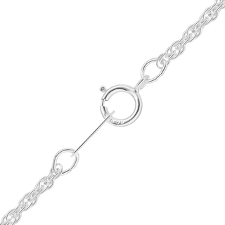 Finished Machine Rope Necklace in Sterling Silver (1.60 mm - 1.90 mm)