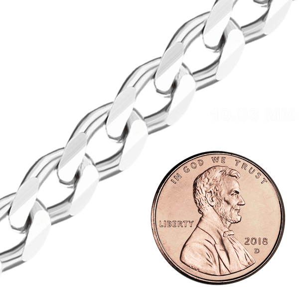 Bulk / Spooled Classic Curb Chain in Sterling Silver (0.90 mm - 10.30 mm)