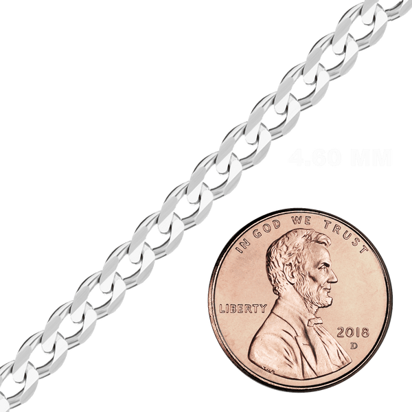 Bulk / Spooled Classic Curb Chain in Sterling Silver (1.00 mm - 11.00 mm)