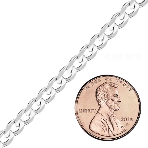 Bulk / Spooled Classic Curb Chain in Sterling Silver (0.90 mm - 10.30 mm)