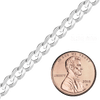 Bulk / Spooled Classic Curb Chain in Sterling Silver (0.90 mm - 10.30 mm)