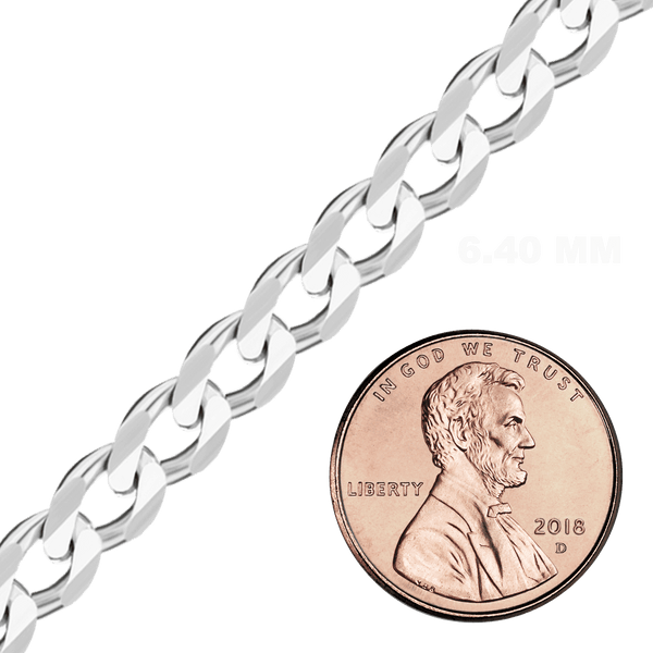 Bulk / Spooled Classic Curb Chain in Sterling Silver (1.00 mm - 11.00 mm)