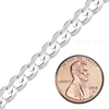 Bulk / Spooled Classic Curb Chain in Sterling Silver (0.90 mm - 10.30 mm)