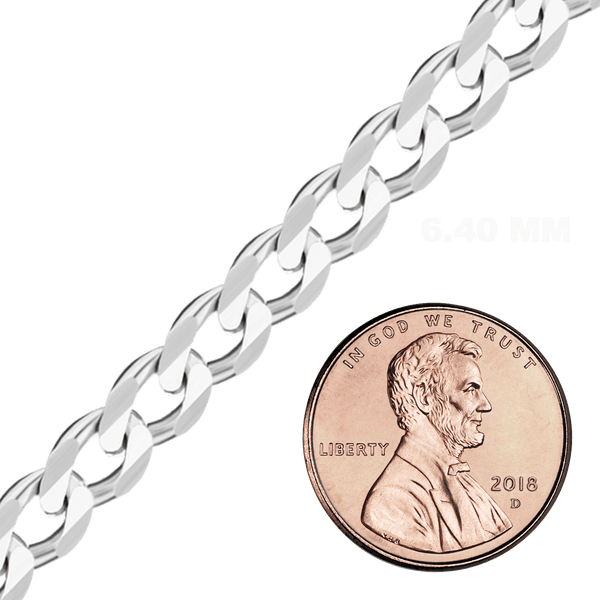 Bulk / Spooled Classic Curb Chain in Sterling Silver (0.90 mm - 10.30 mm)