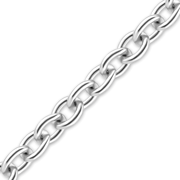 Bulk / Spooled Medium Round Cable Chain in 14K White Gold (1.05 mm - 3.25 mm)