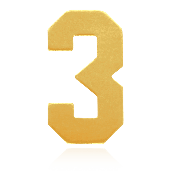 Basic Numbers (12.7mm) (Semi-Polished)