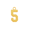 Basic Number Pendants (15 mm)