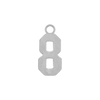 Basic Number Pendants (15 mm)