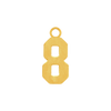 Basic Number Pendants (15 mm)
