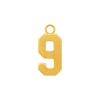 Basic Number Pendants (15 mm)