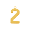 Basic Number Pendants (20 mm)