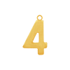 Basic Number Pendants (20 mm)