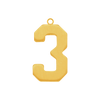 Basic Number Pendants (25 mm)