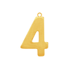 Basic Number Pendants (25 mm)