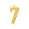 Basic Number Pendants (25 mm)