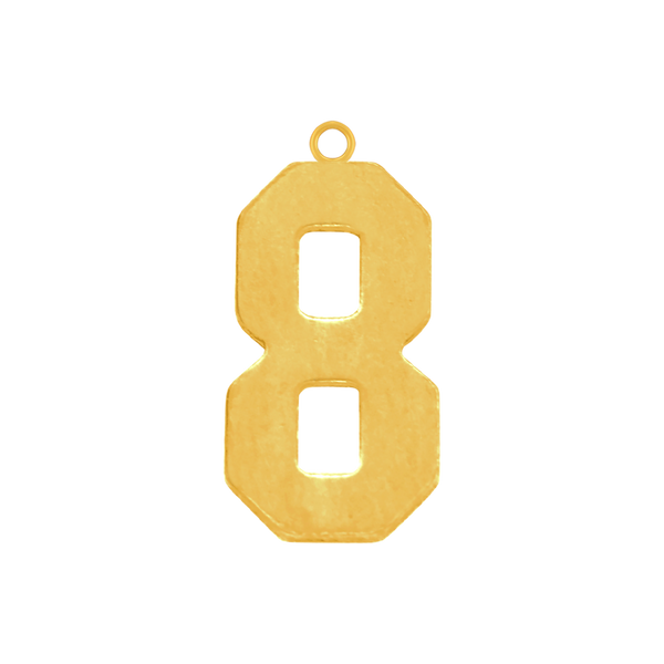 Basic Number Pendants (25 mm)