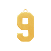 Basic Number Pendants (25 mm)