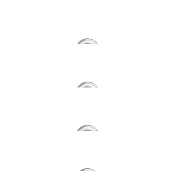 Classic Style Number Pendants (12 x 7mm) (100% Polished)